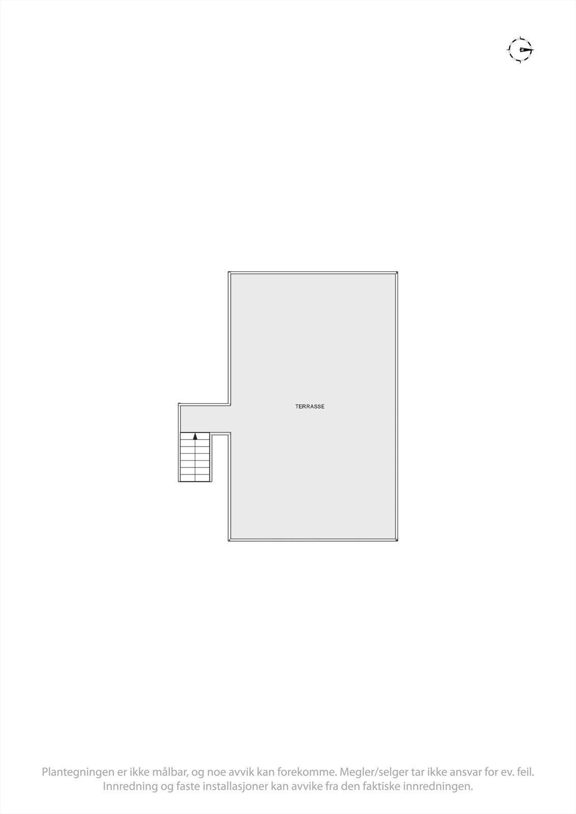 Plantegning takterrasse. Galleribilde