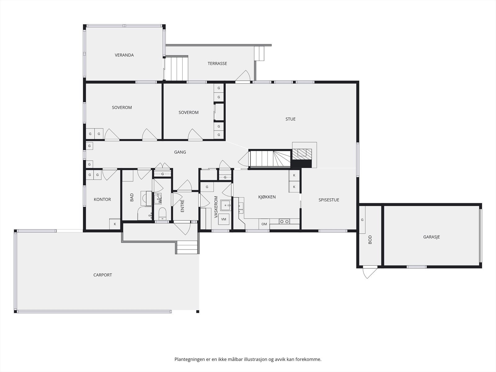 Plantegning 1. etasje. Galleribilde