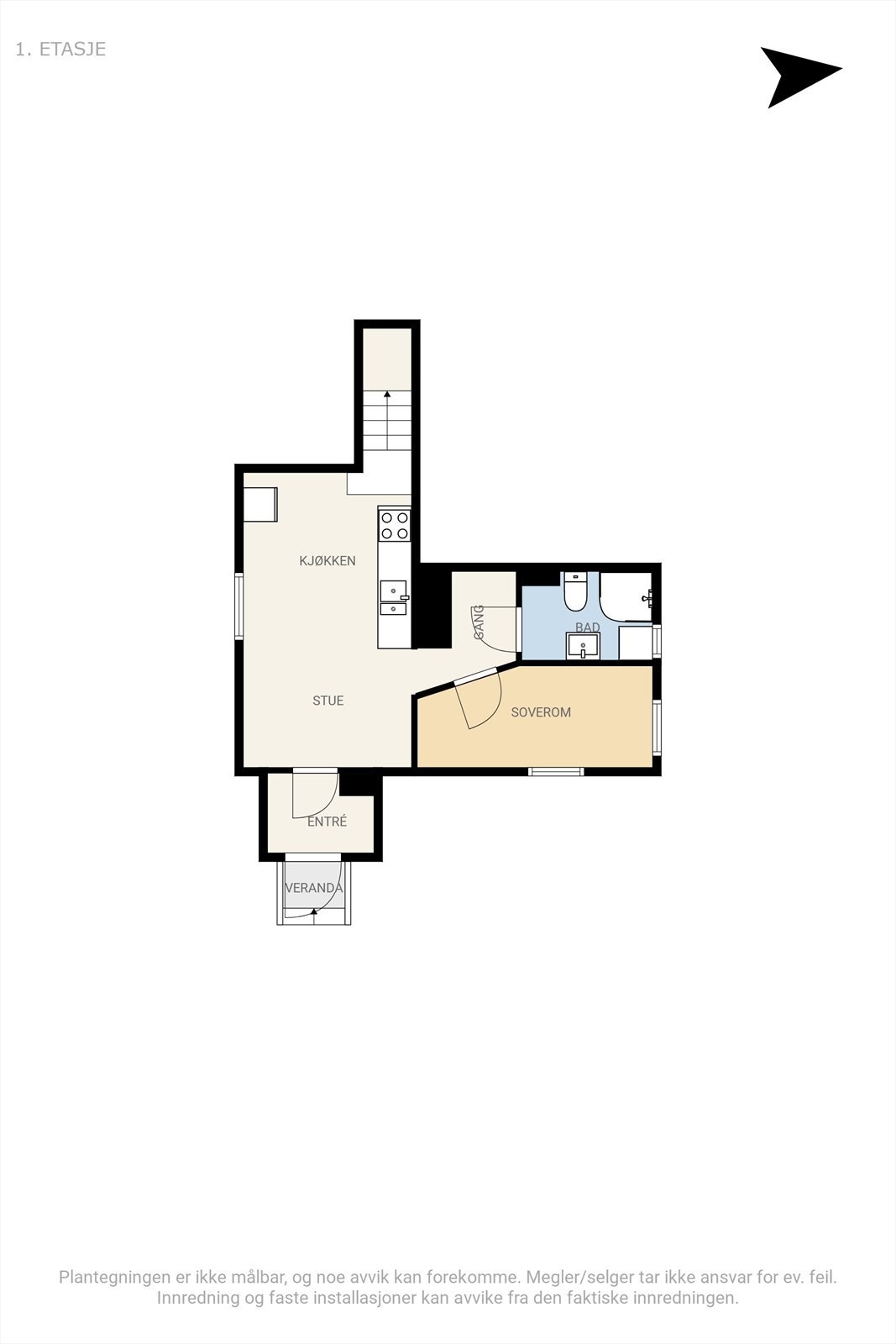 kjeller | Ikke godkjent hybel for varig opphold Galleribilde