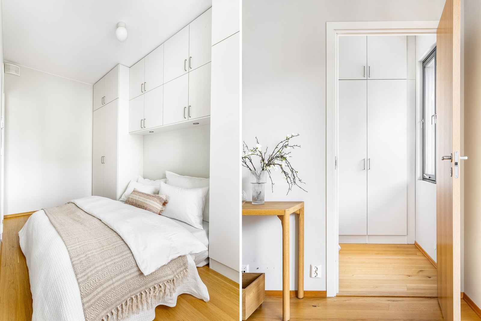 Hovedsoverommet er lett tilgjengelig, rett fra stuen. To dører leder inn til hver sin av rommet. Galleribilde