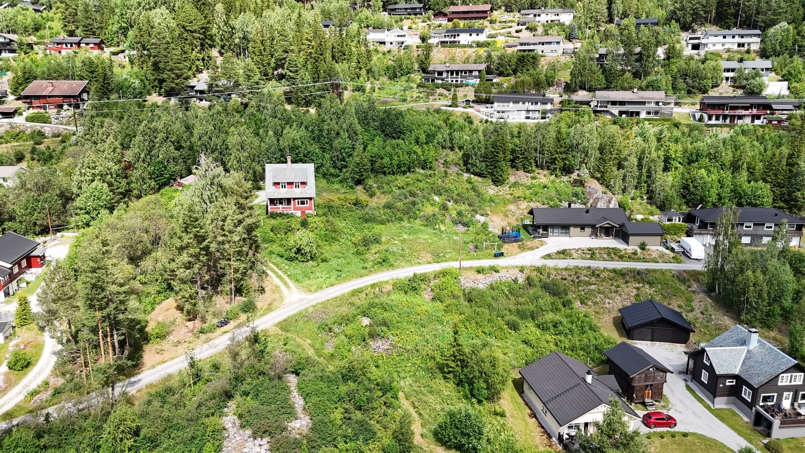 Tomtene merket med piler. Galleribilde