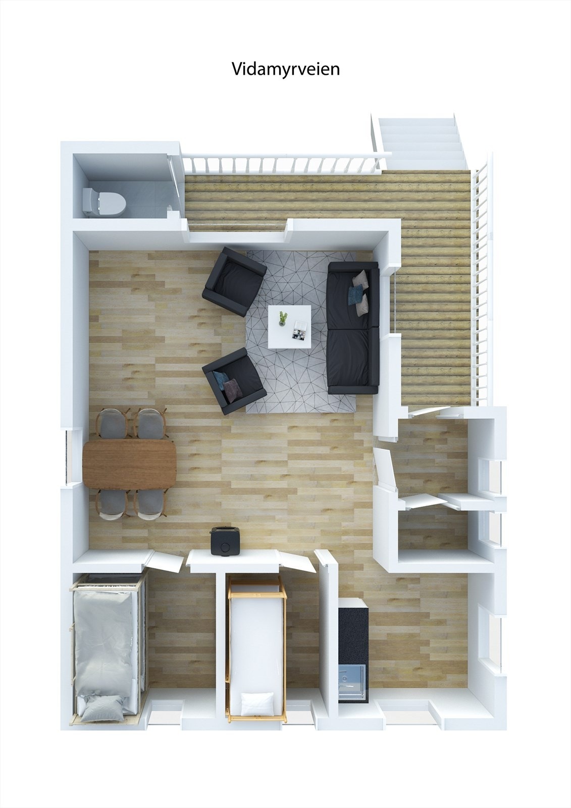 Vidamyrveien-3D Galleribilde