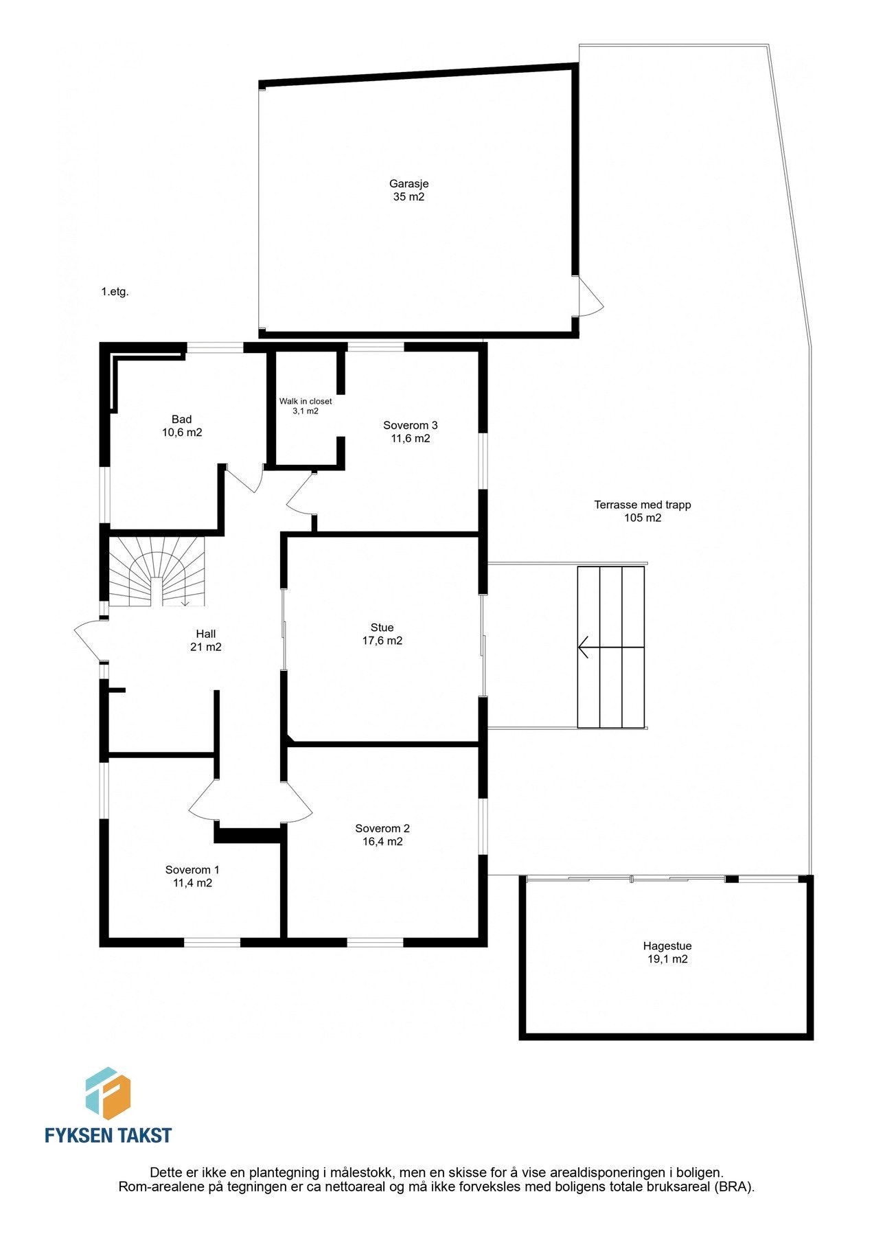 Planskisse. Galleribilde