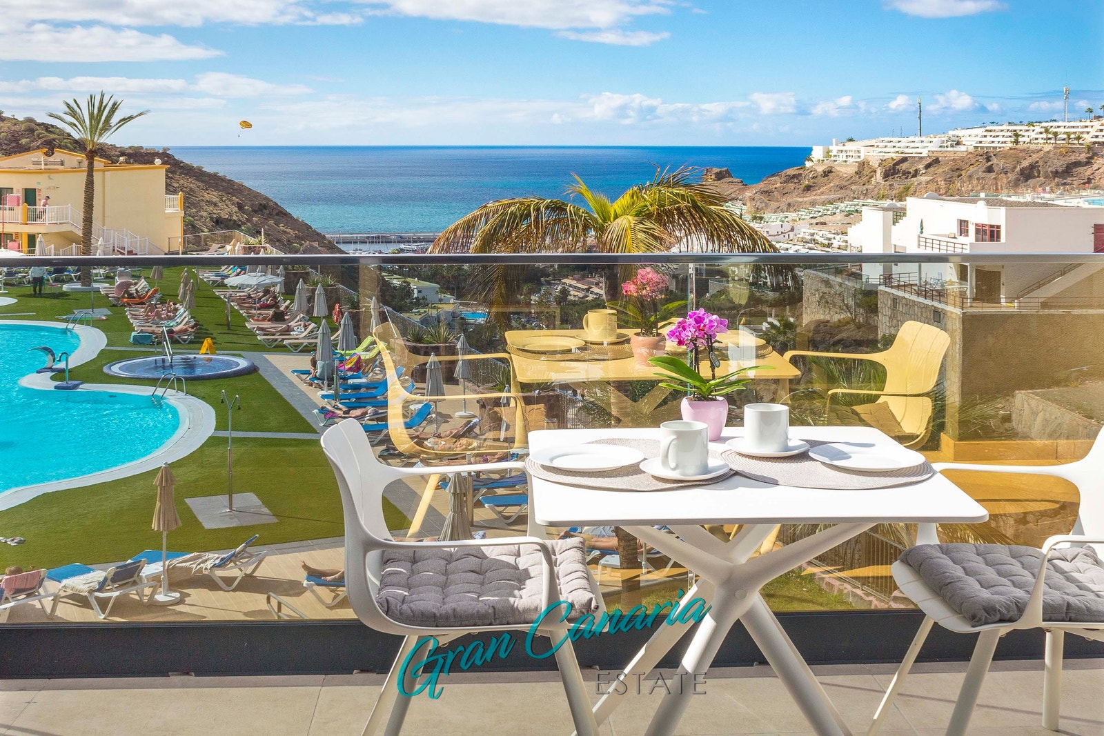 Nydelig utsikt fra leilighetene i denne delen av anlegget Galleribilde