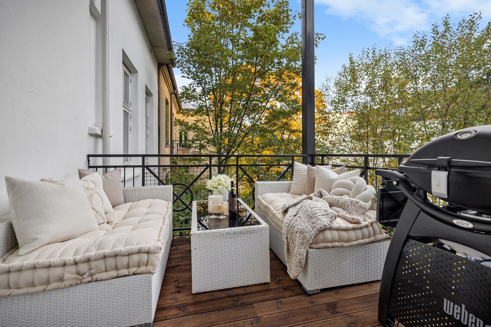 Dette blir en forlengelse av stuen på sommerhalvåret. Galleribilde