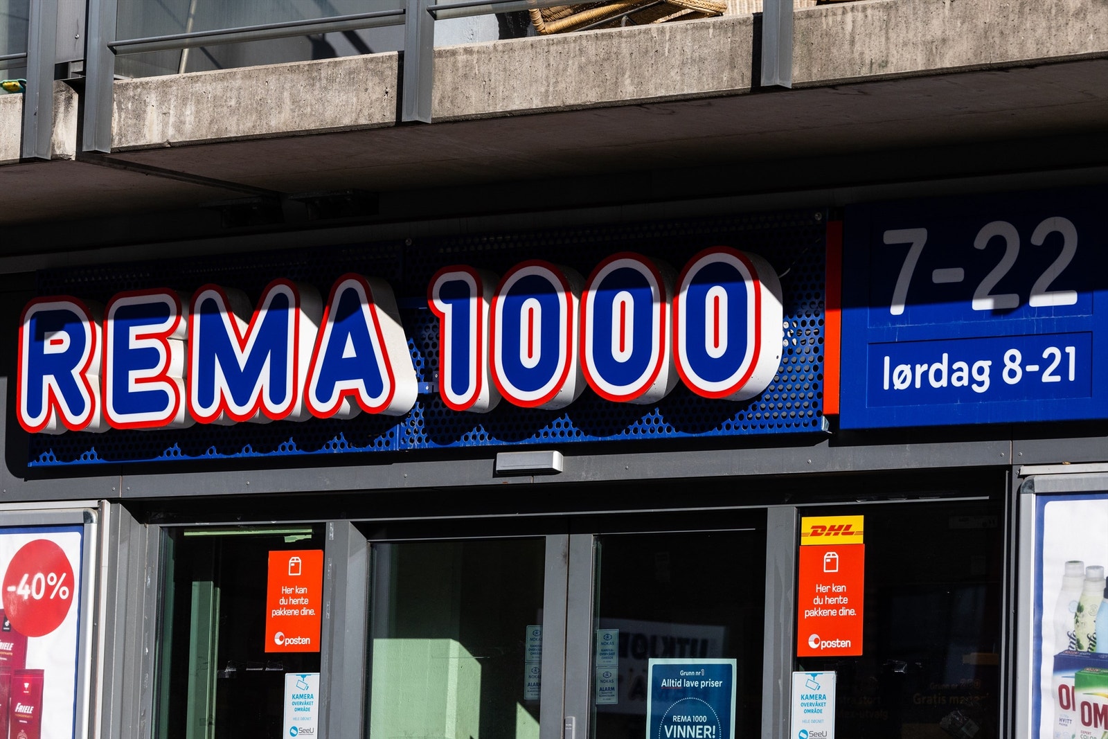 Det er bedt utvalg av dagligvarebutikker i området. Galleribilde