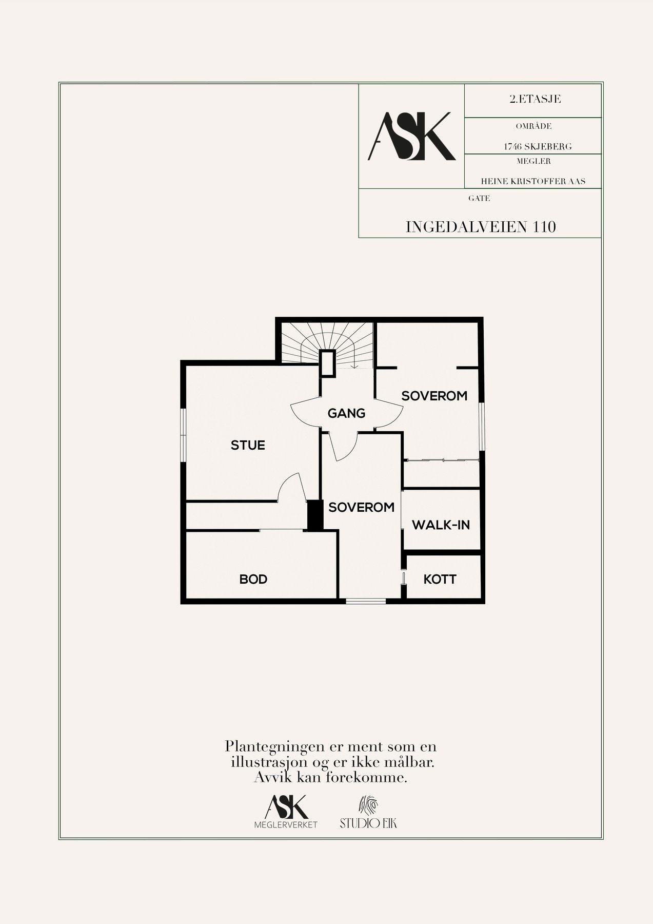 Plantegning 2. etasje. Galleribilde