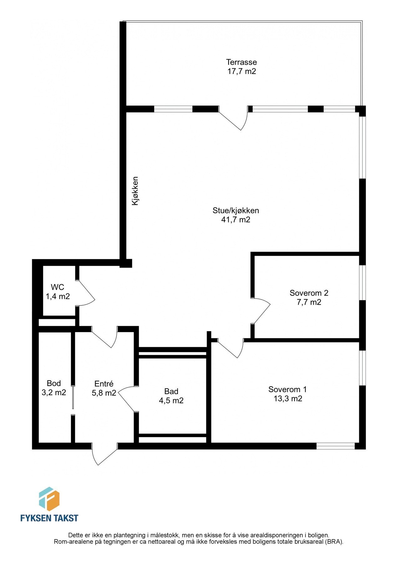Leiligheten har en særdeles god planløsning i byggets 1.etasje. Galleribilde