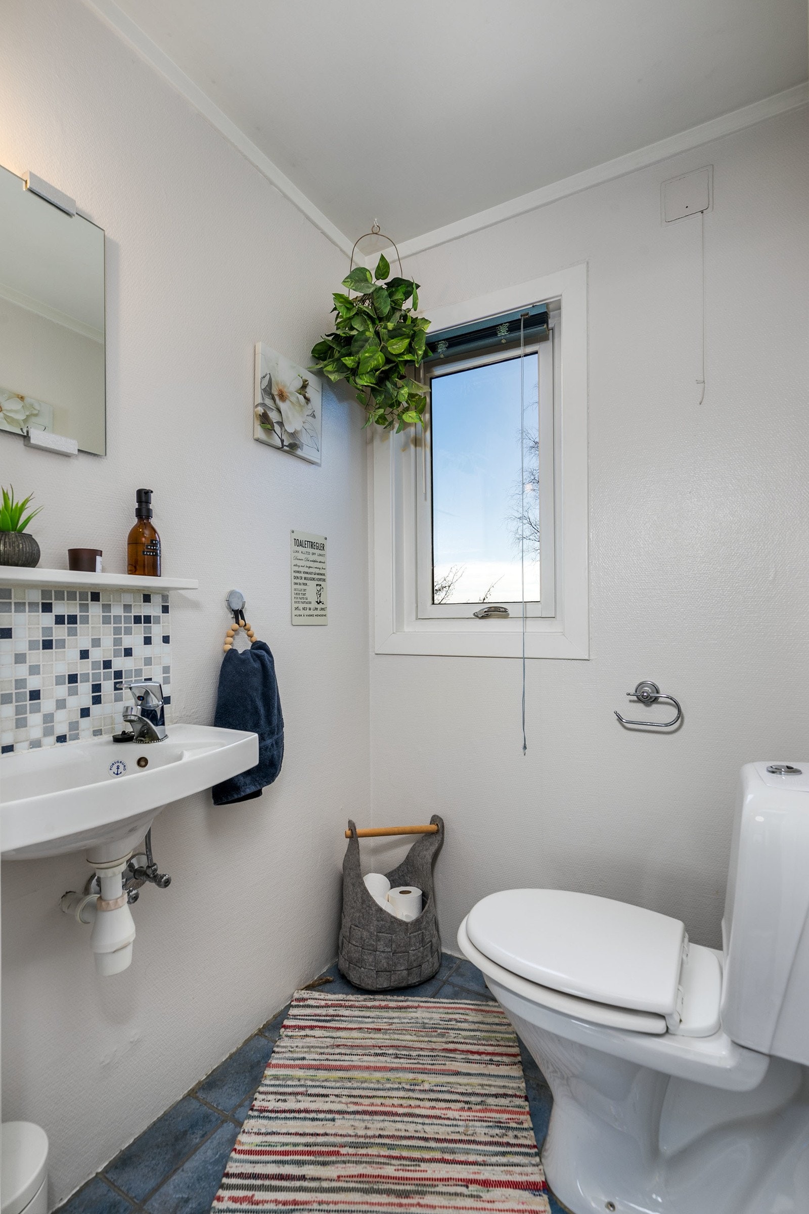 Pent separat toalett i 1. etasje. Galleribilde