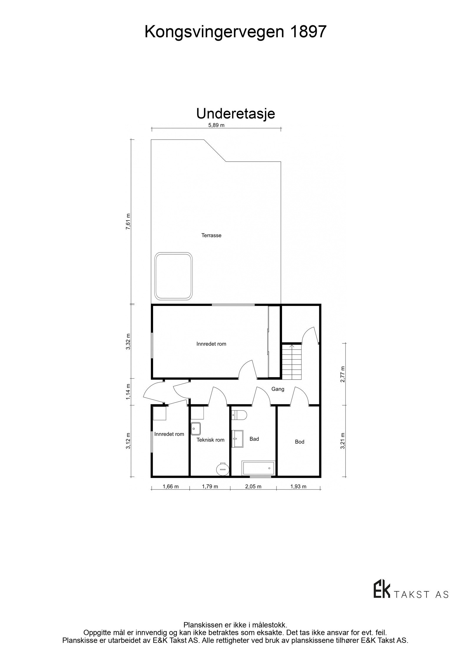 Plantegning - U. etasje Galleribilde