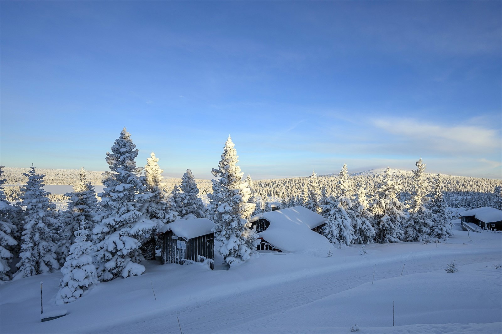 Det er naturtomt rundt hytta. Biloppstillingsplass rett på oversiden. Helårsvei, strøm og innlagt offentlig vann og avløp. Galleribilde