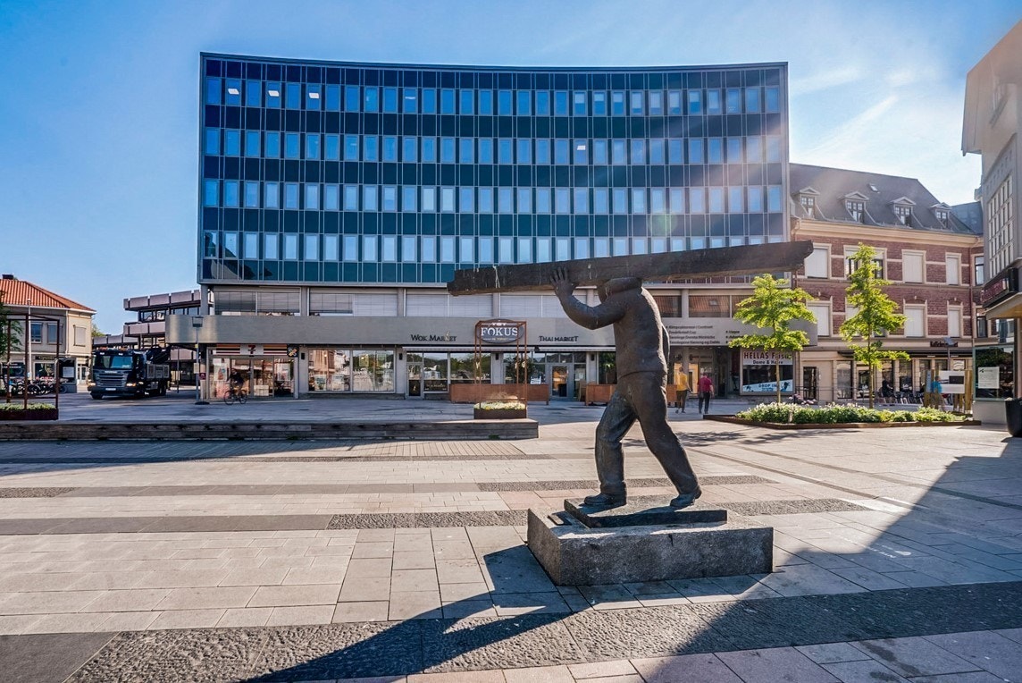 Fasade mot Stortorvet Galleribilde