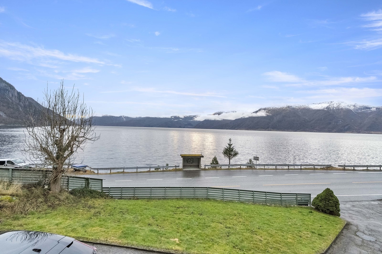 Panorama utsikt over Sognefjorden mot sør Galleribilde