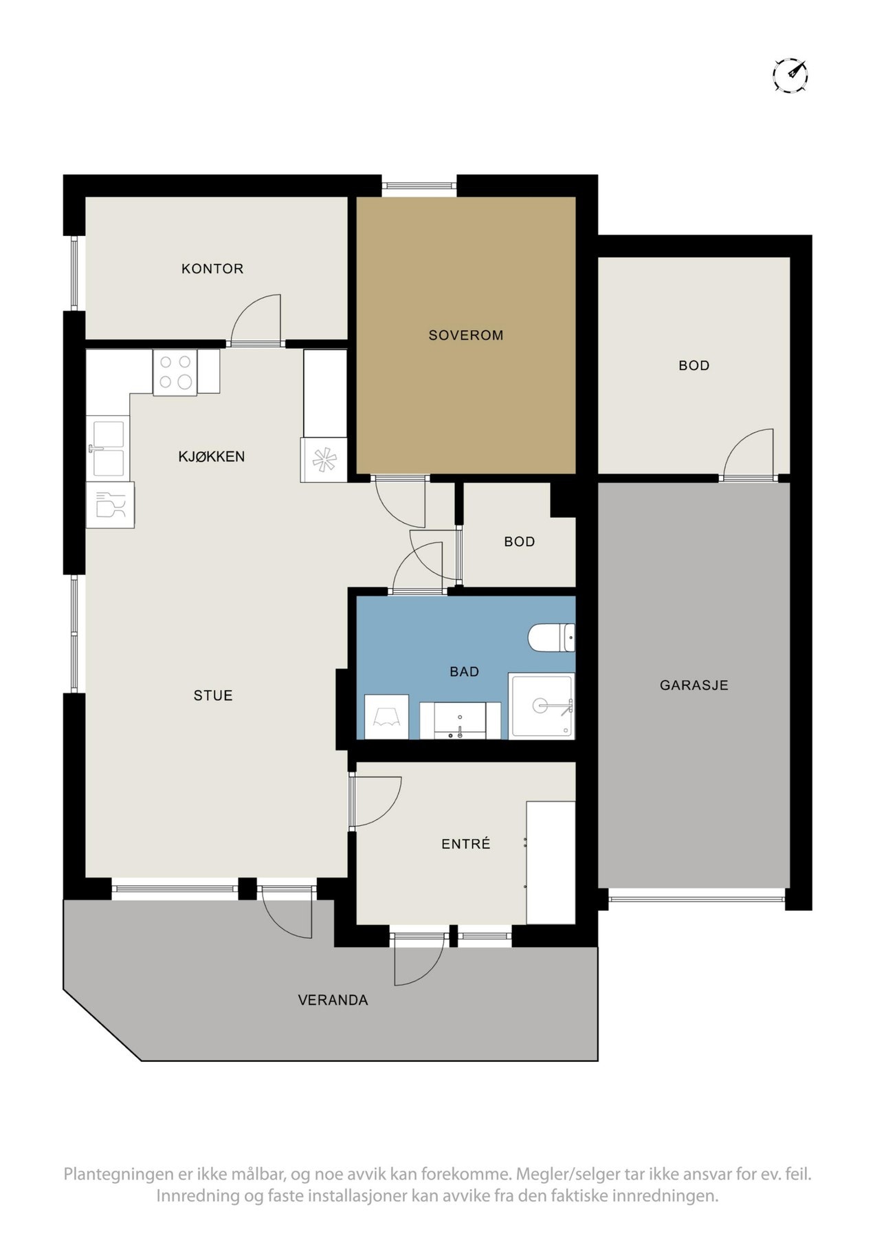 Plantegning Galleribilde