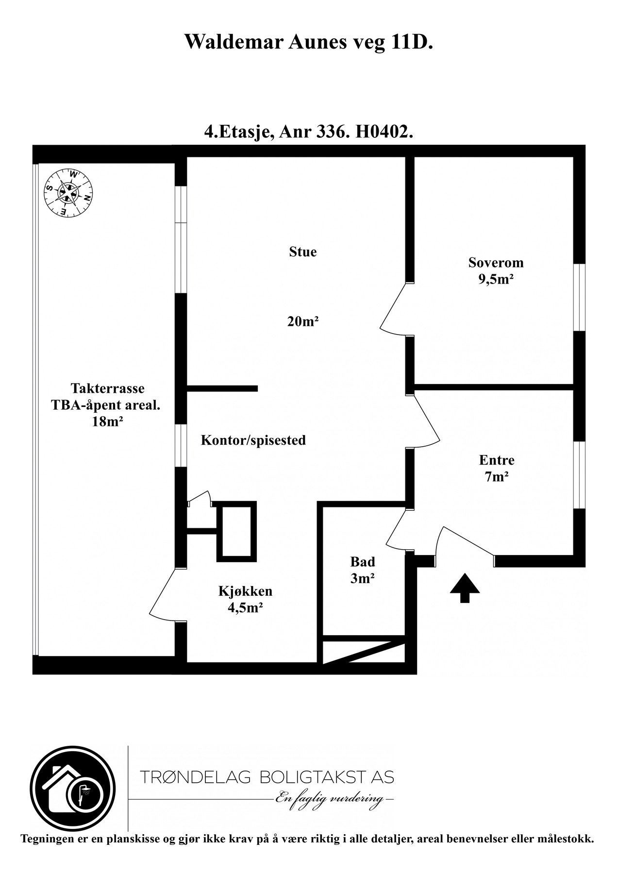 Planskisse 4.etg. Galleribilde