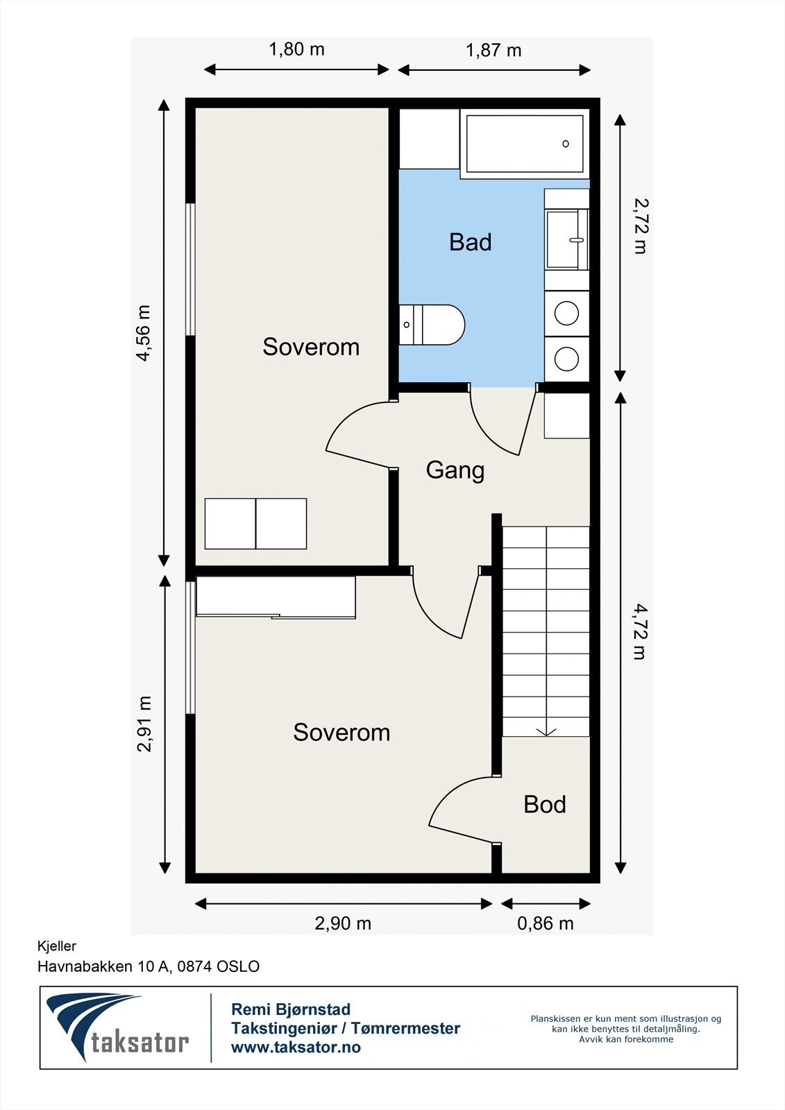 Plantegning kjeller. Galleribilde