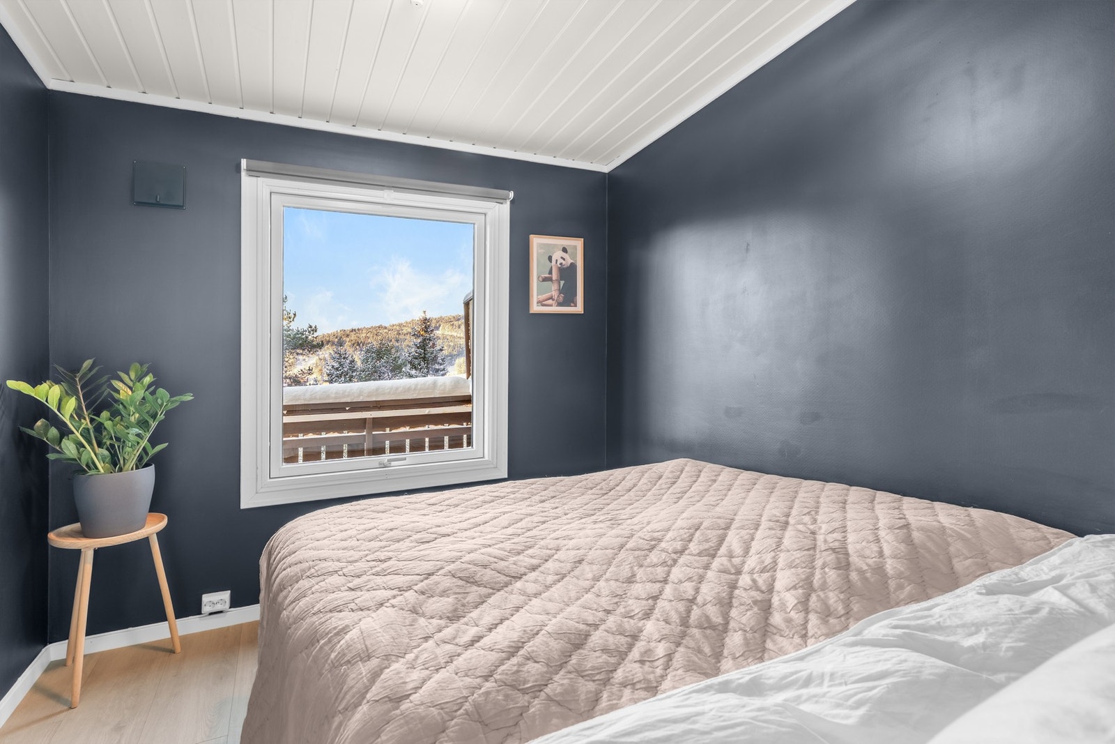 Den fantastiske utsikten blir ivaretatt fra sengen også! Galleribilde