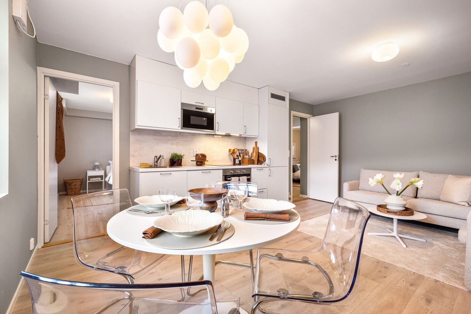 Åpen stue-/kjøkkenløsning Galleribilde