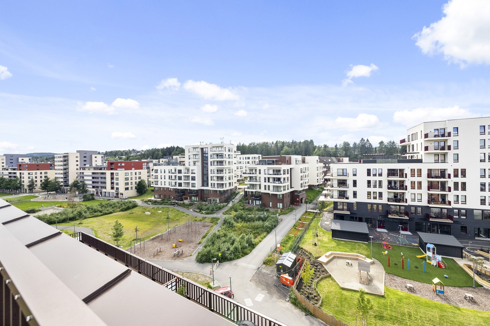 Utsikt fra takterrassen Galleribilde