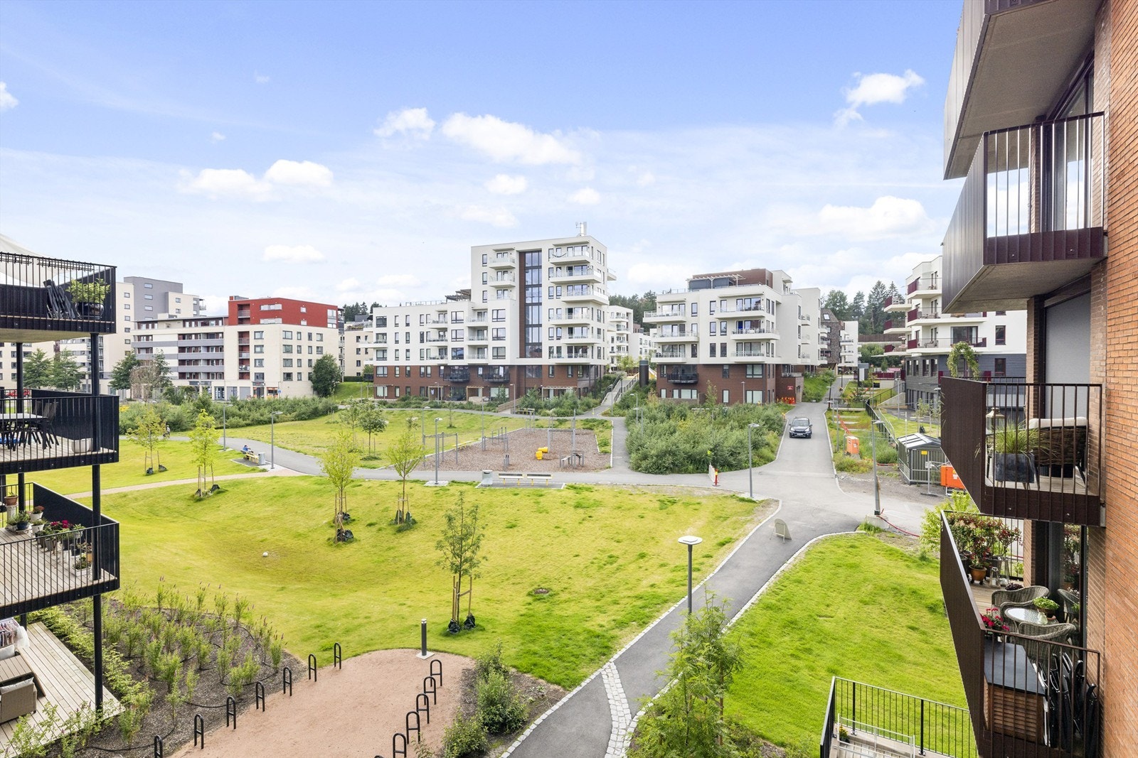 Balkong-utsikt Galleribilde