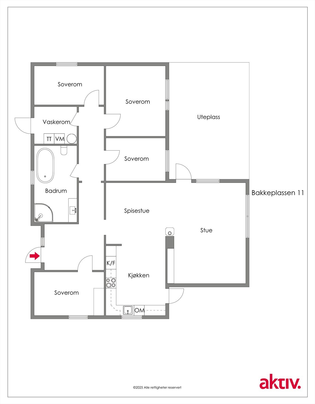 Plantegning Galleribilde