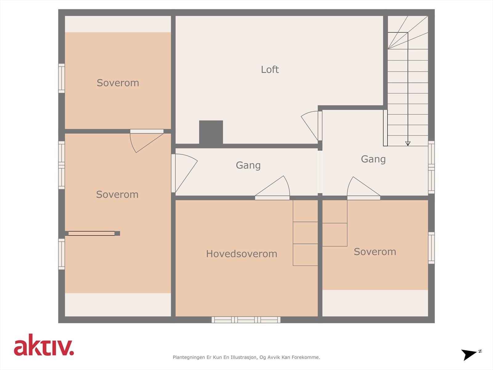 Plantegning 2.etasje Galleribilde