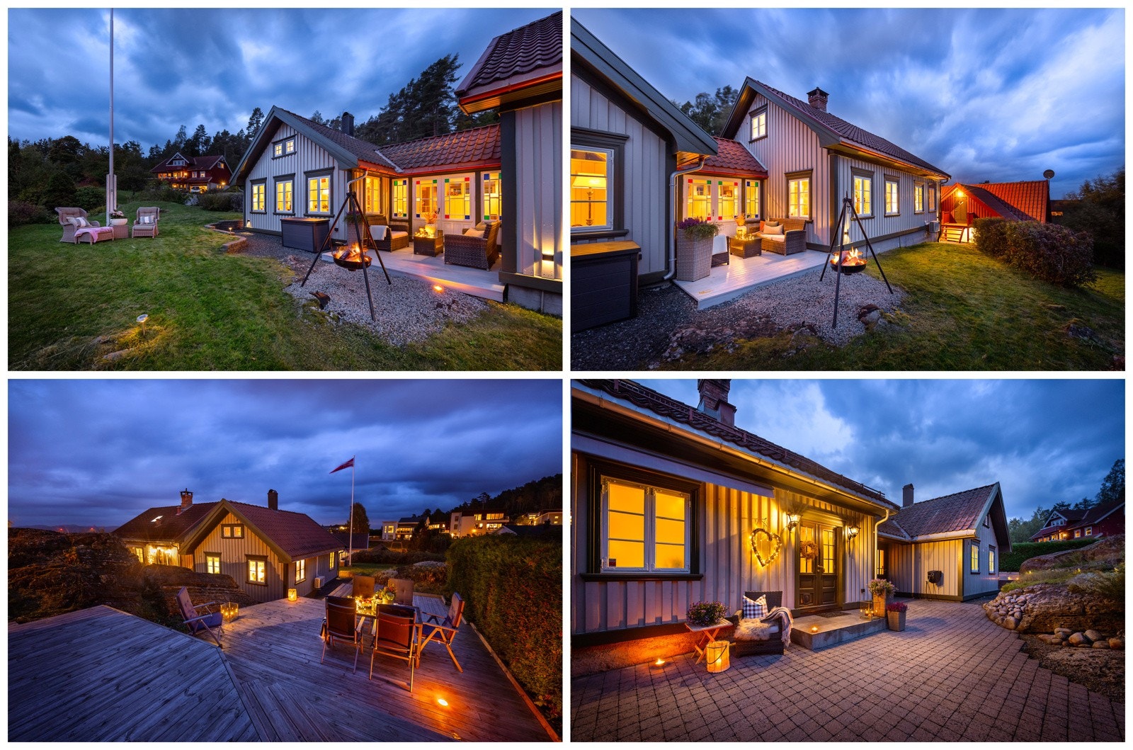 Kveldsstemning i Krabberødveien 18 Galleribilde