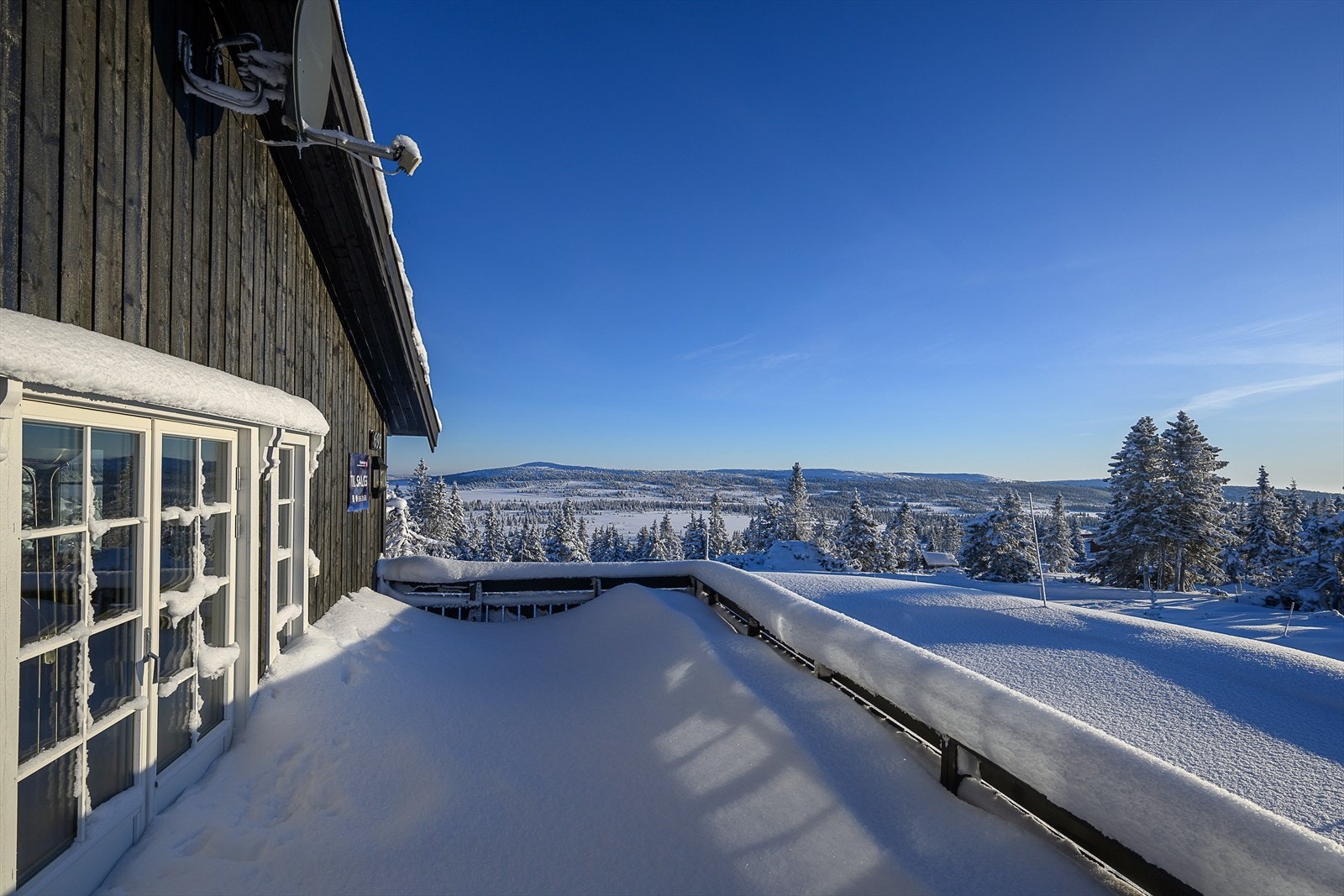 Fin utsikt fra terrassen. Galleribilde