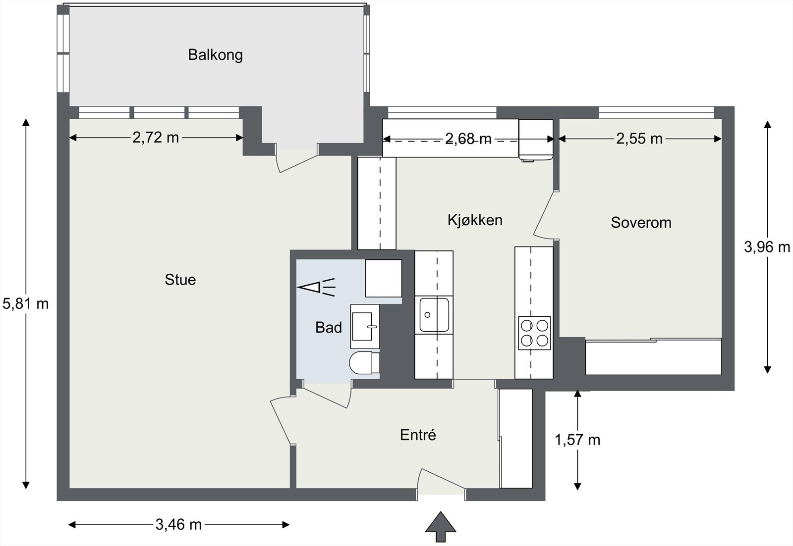 Plantegning Galleribilde