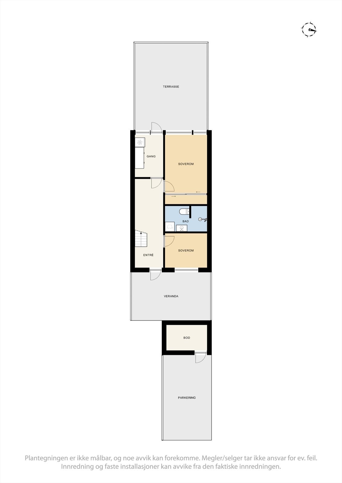 Første etasje - Se punkt "ferdigattest". Galleribilde