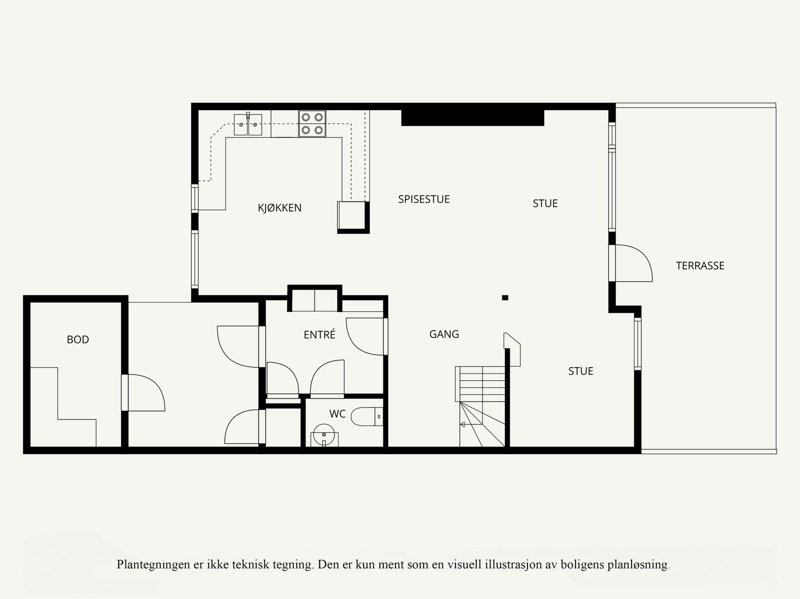 Plantegning 1.etasje. Galleribilde