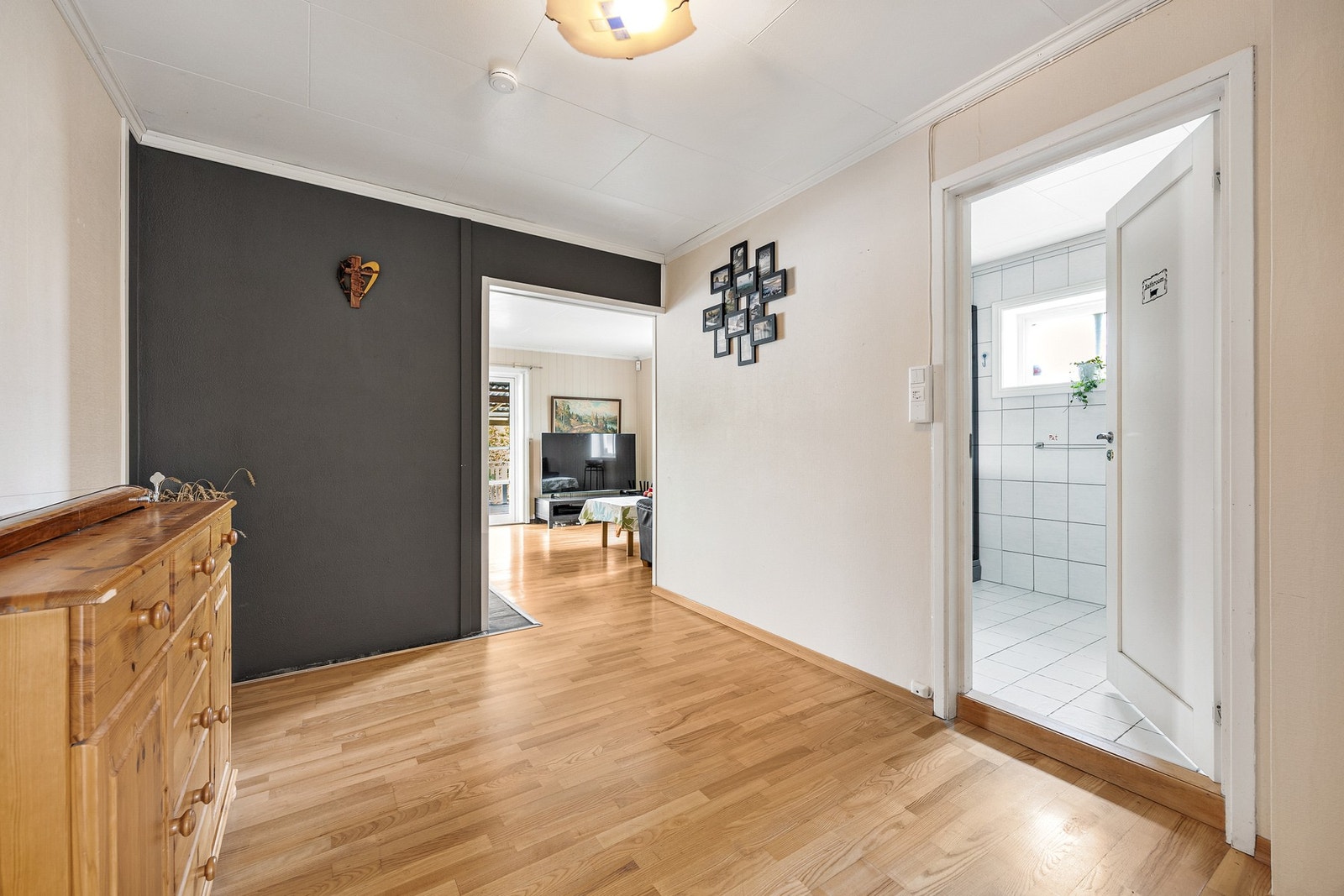 Parkett på gulv gir et varmt og tidløst preg. Galleribilde