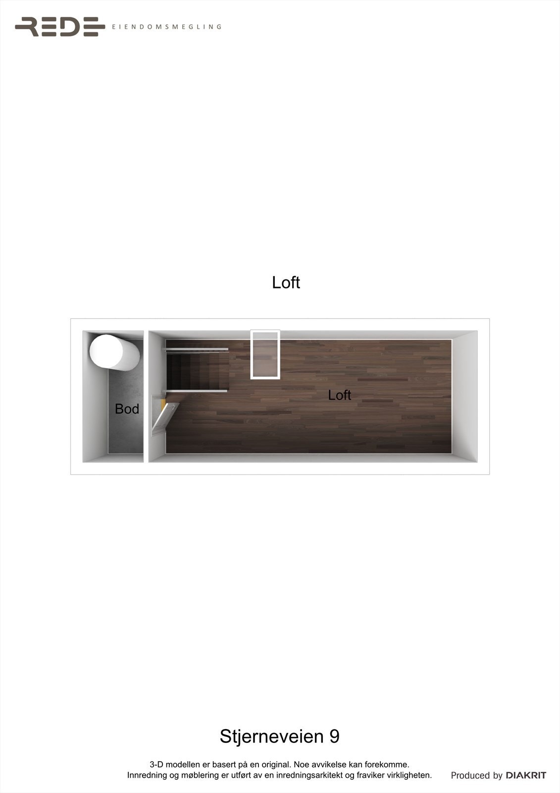 Planskisse loft Galleribilde