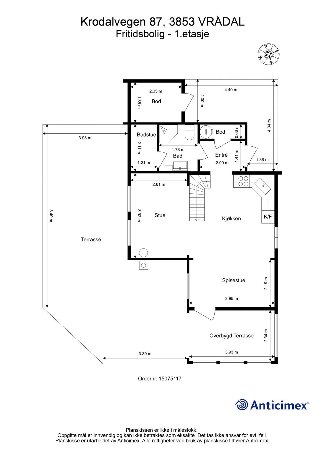 Plantegning 1.etasje Galleribilde