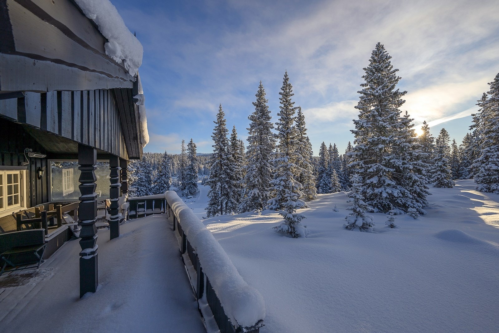 Lune omgivelser i flatt terreng. Ypperlig utgangspunkt for turer, hele året. Meget barnevennlig. Galleribilde