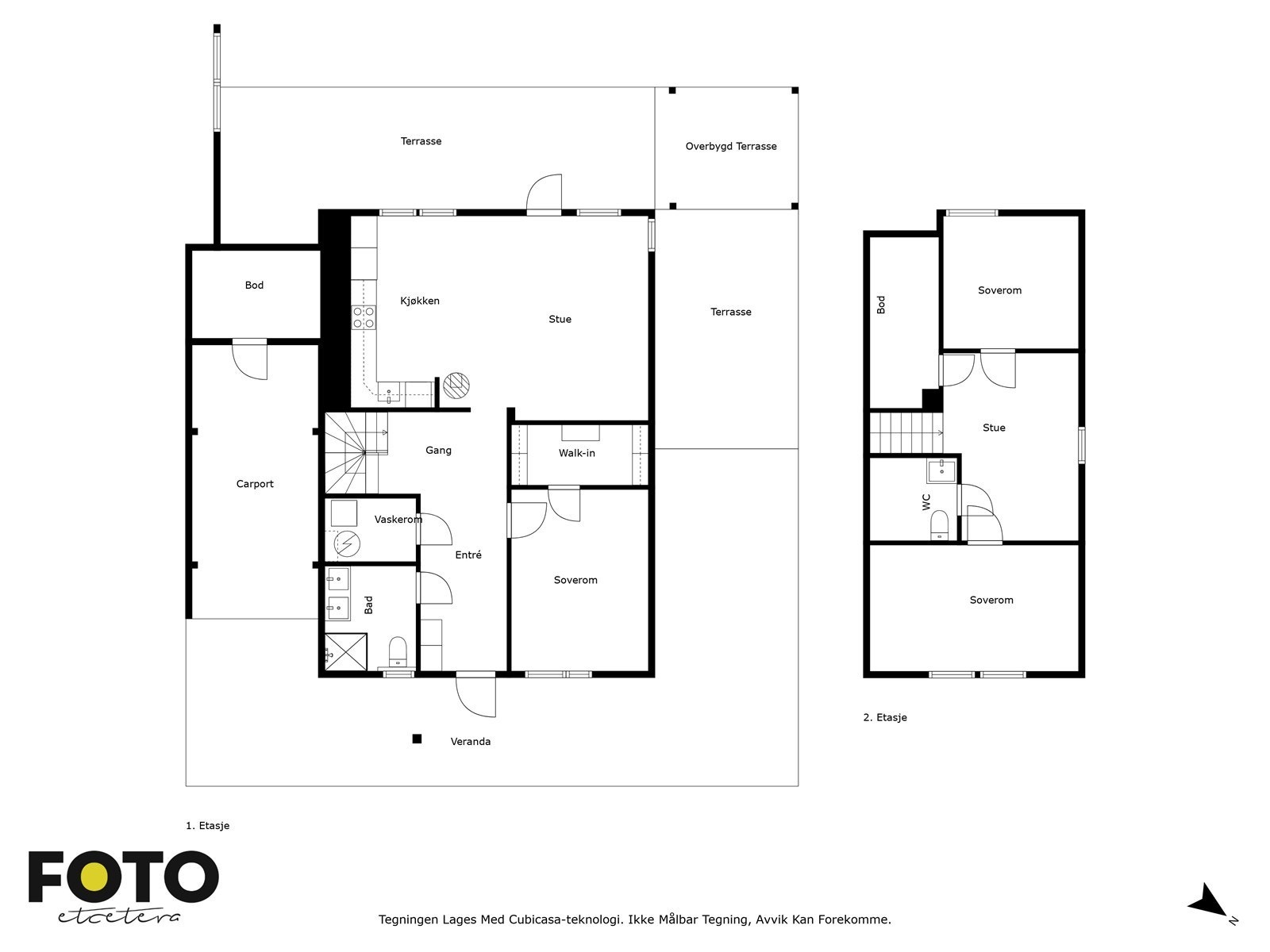 Plantegning alle etasjer. Galleribilde