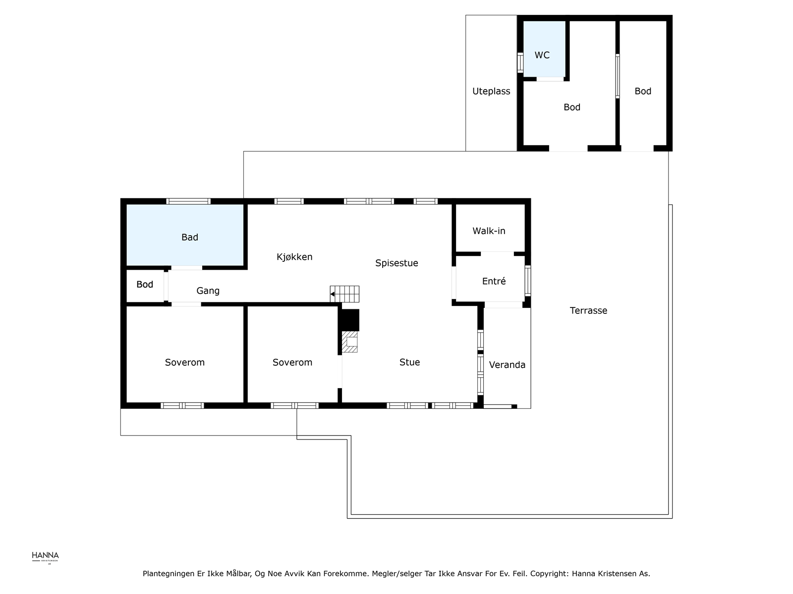 Plantegninger hytte og uthus Galleribilde