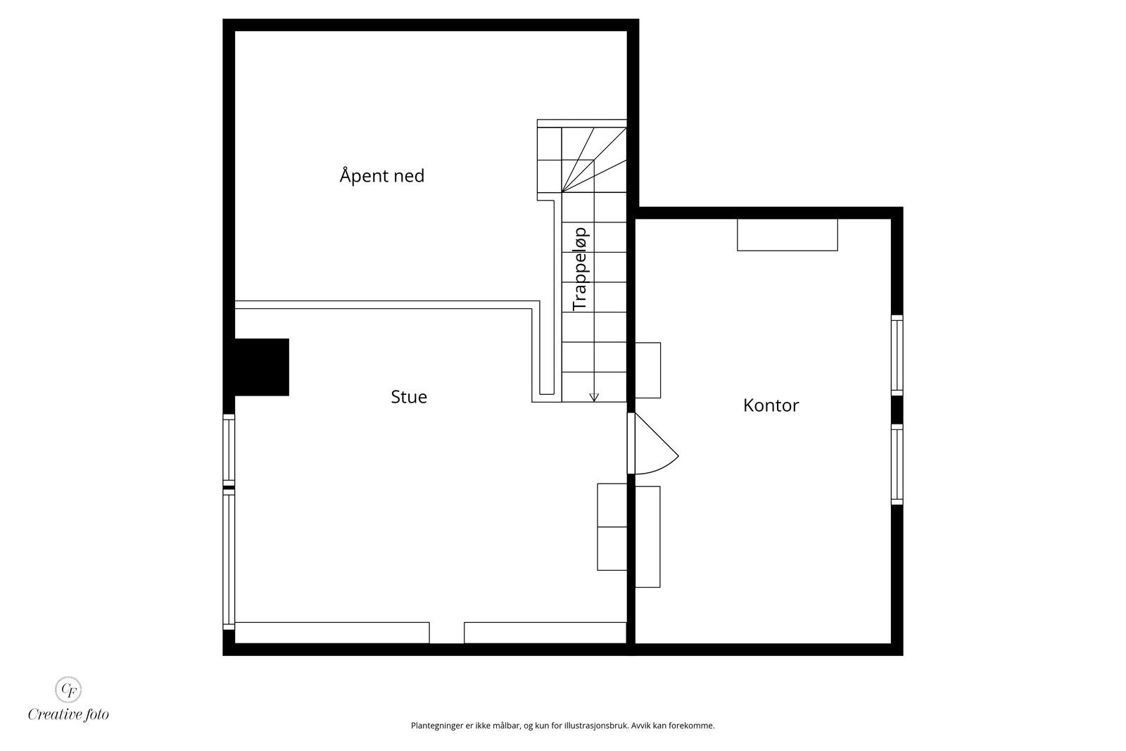 Plantegning hems. Galleribilde