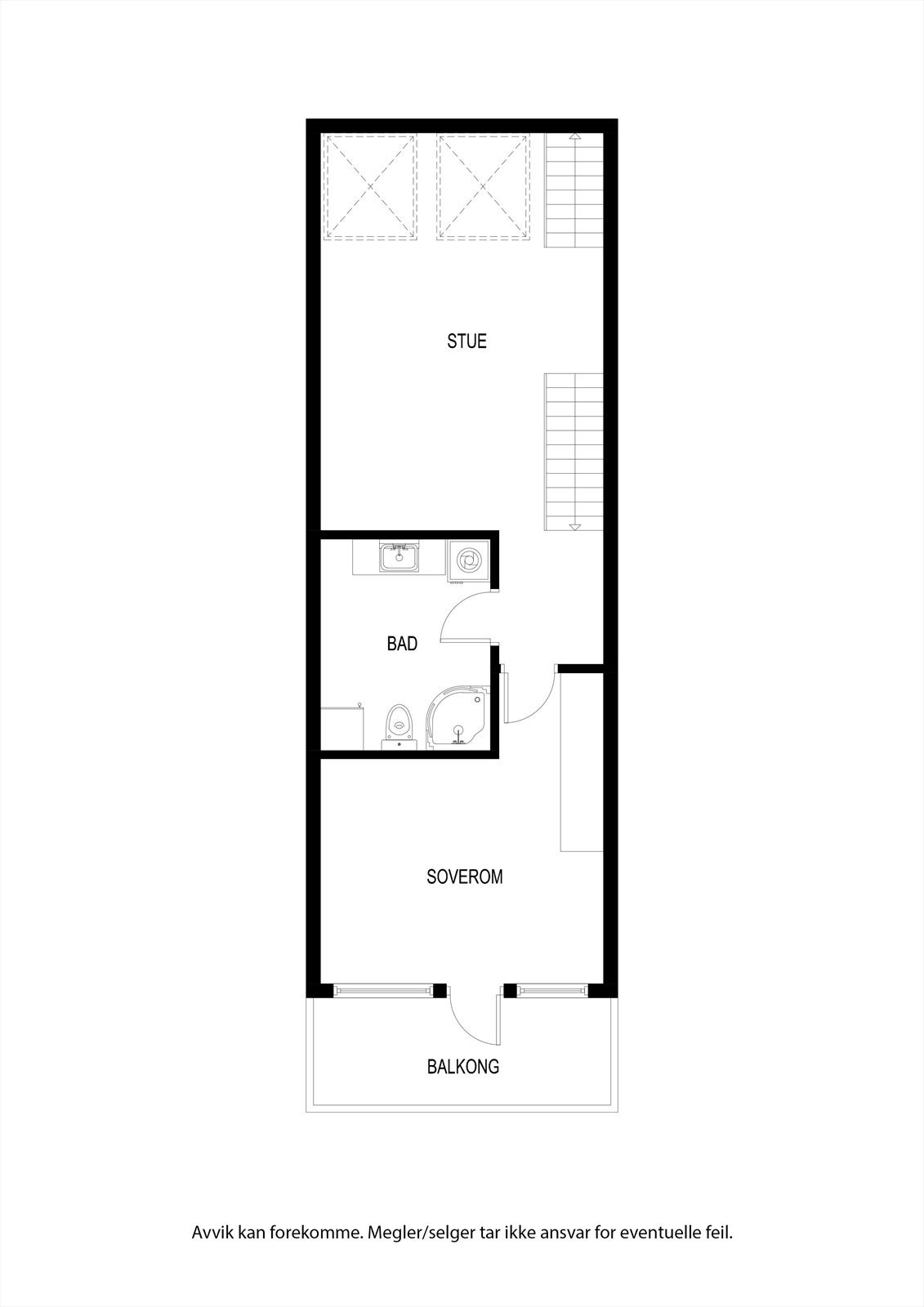 3.Etasje: Stue, bad og soverom. Galleribilde