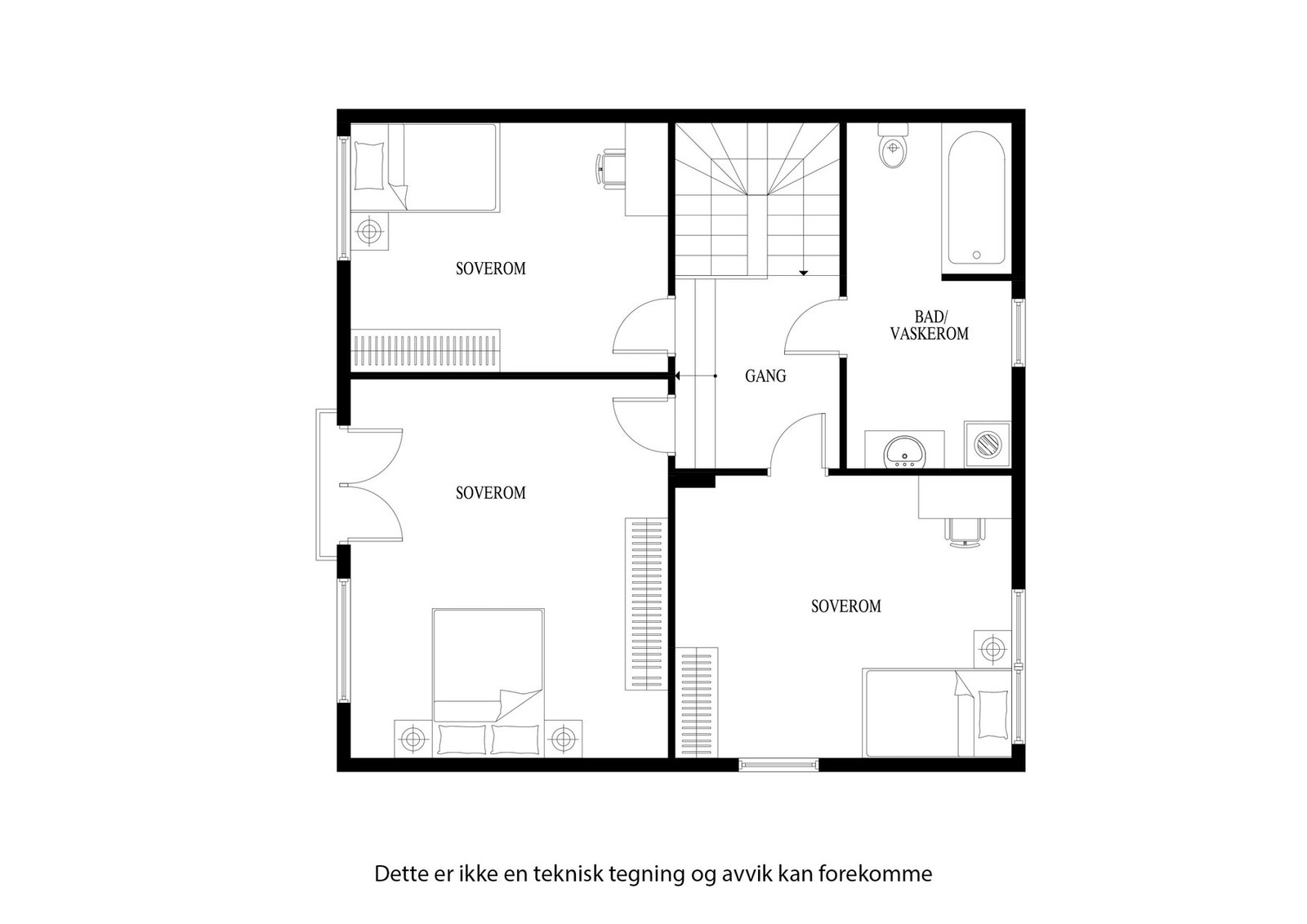 Plantegning 2. etasje Galleribilde