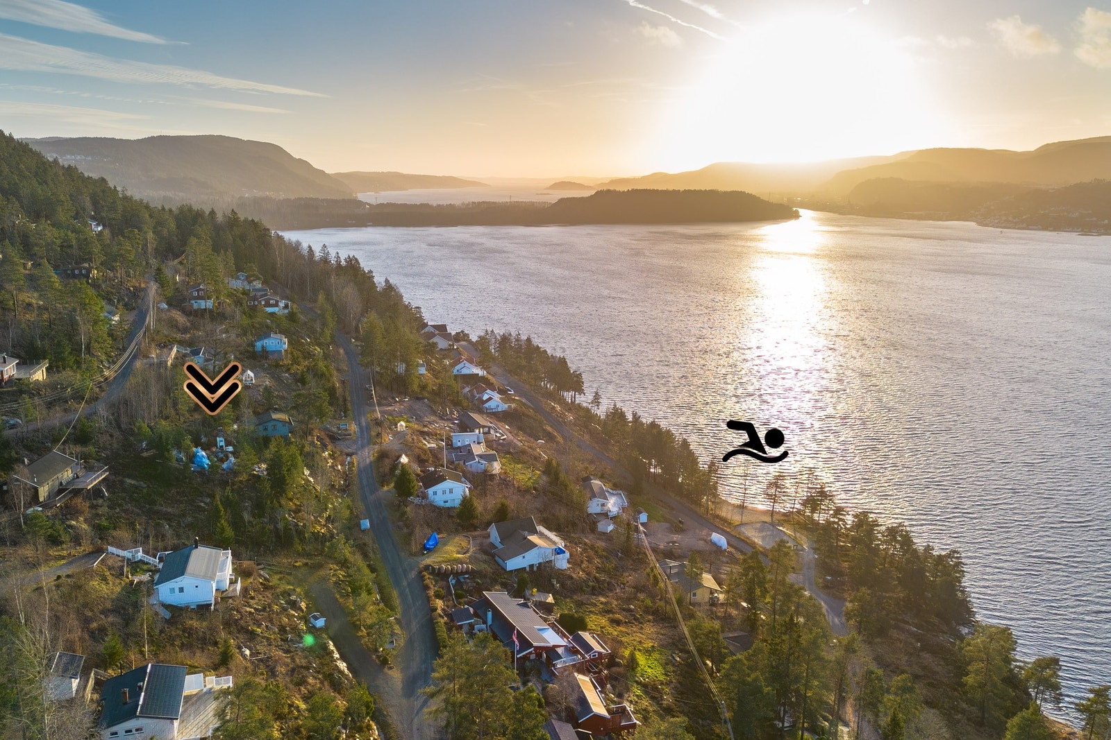 Her har man fjorden som nærmeste nabo. Galleribilde