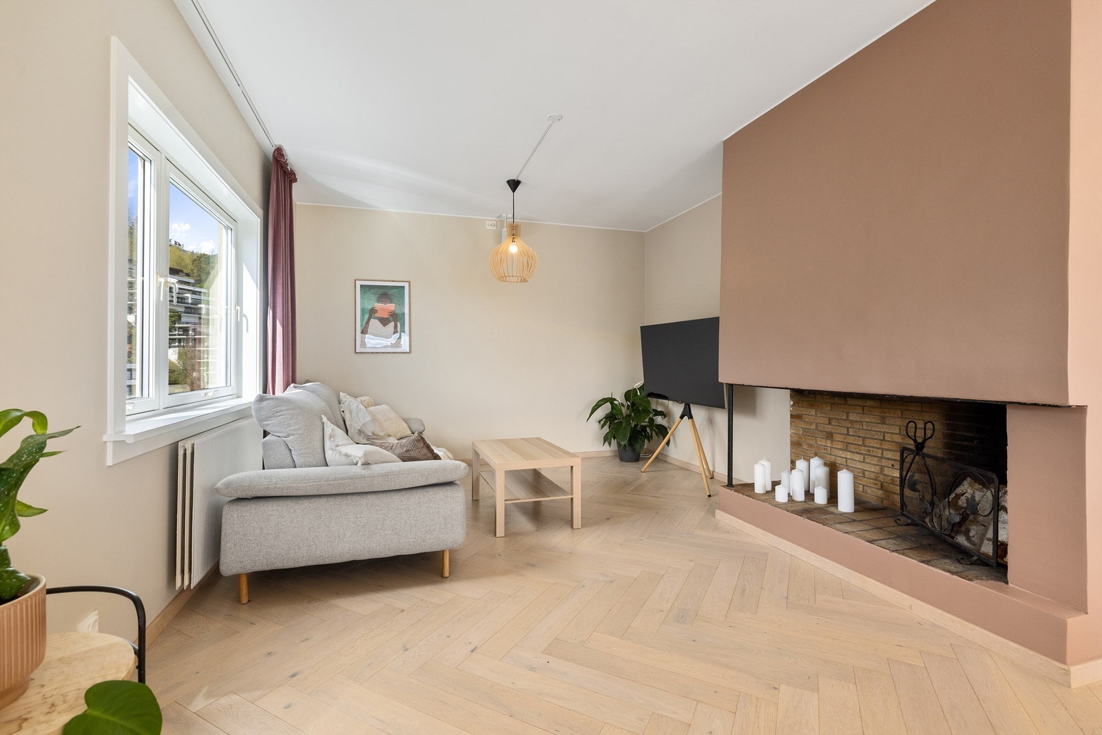 Lun og koselig stuekrok for avslapping. Galleribilde