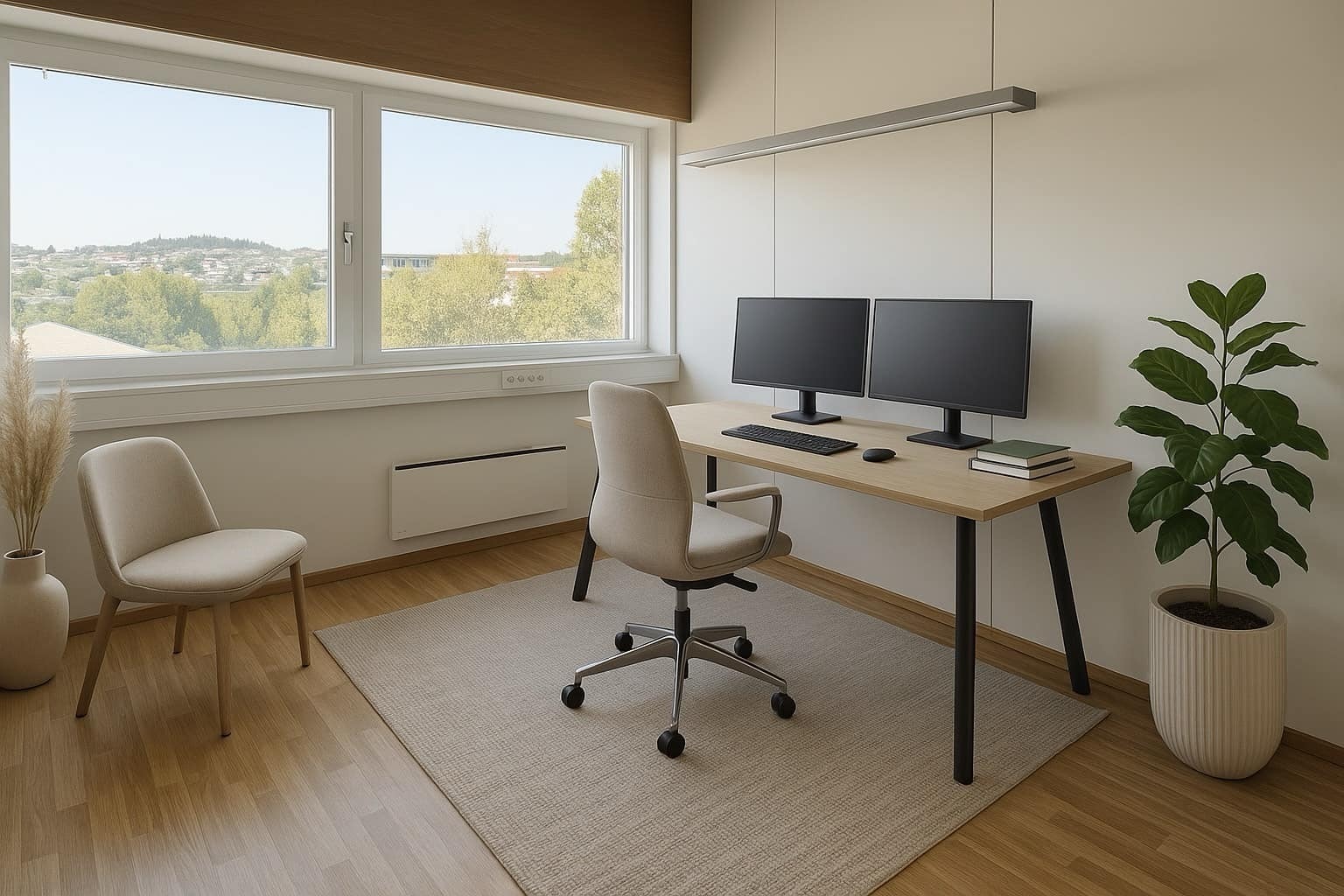 En av flere kontorplasser (illustrasjon) Galleribilde