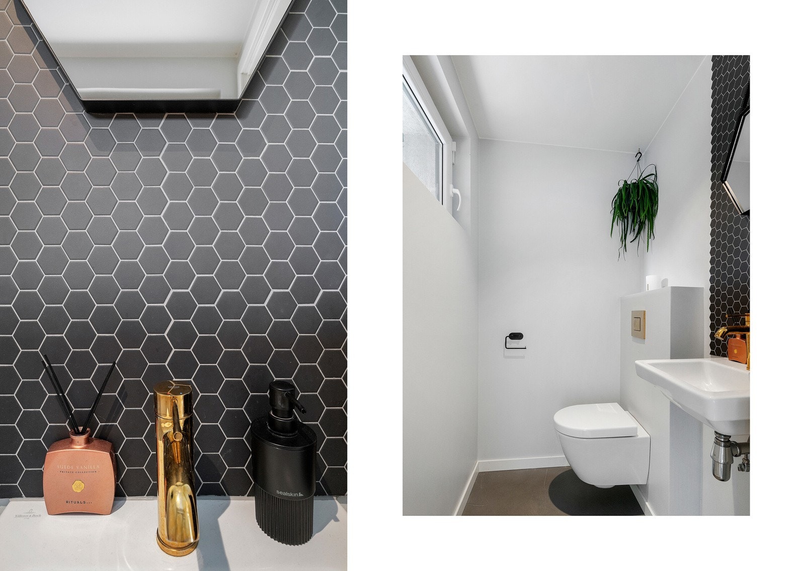 Praktisk toalettrom ved hallen i u.etg. Rommet ble oppgradert i 2021. Galleribilde