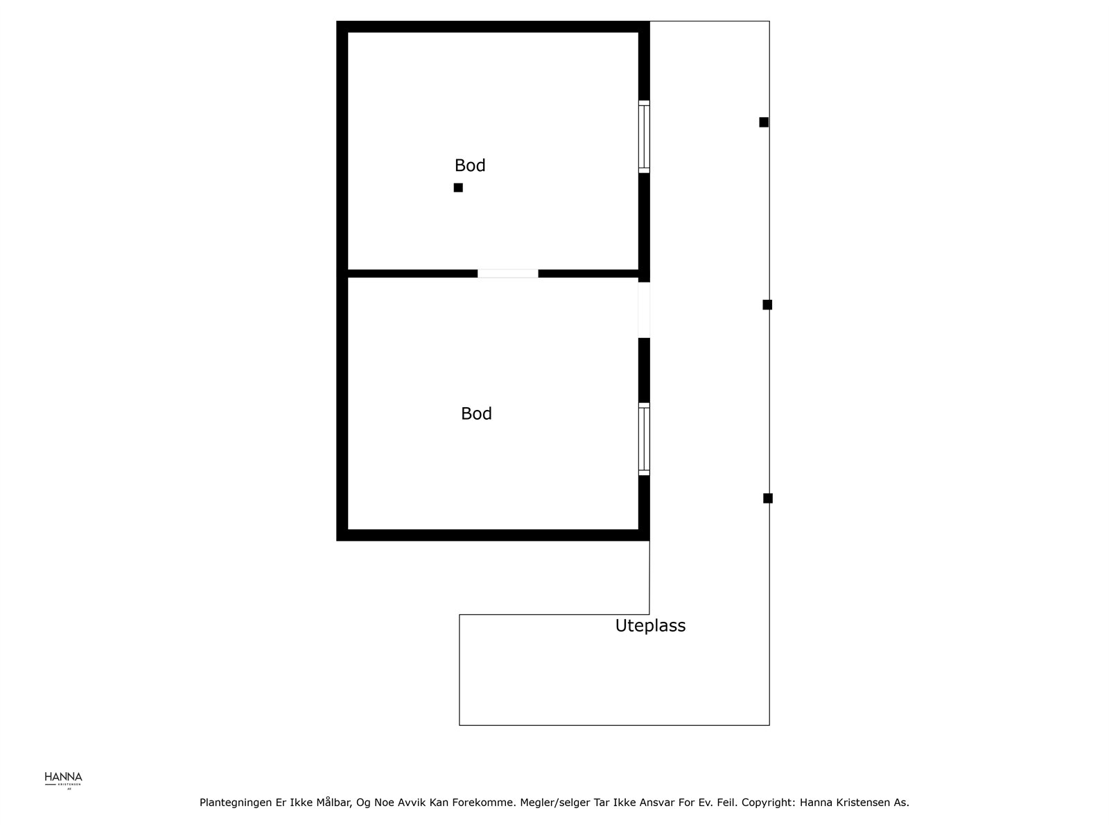 Plantegning kjelleretasje Galleribilde