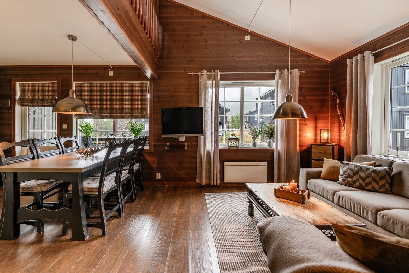 Åpen stue-/kjøkkenløsning. Galleribilde