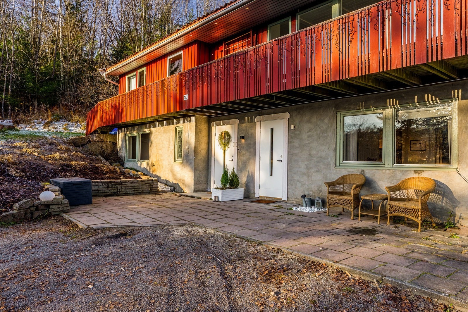 Fasade inngangsparti Galleribilde