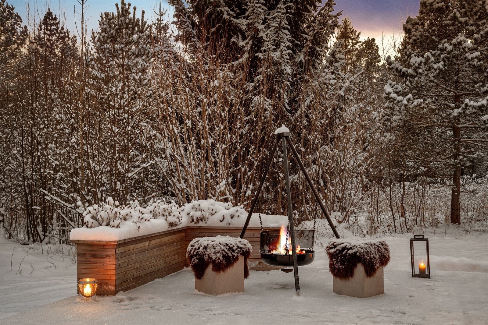 Flott grillplass Galleribilde