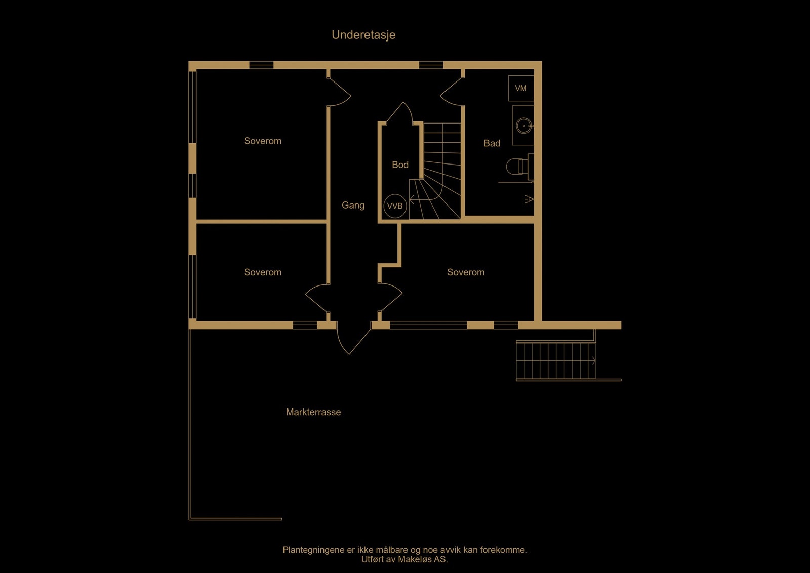Plantegning underetasje (Illustrasjon, avvik kan forekomme) Galleribilde