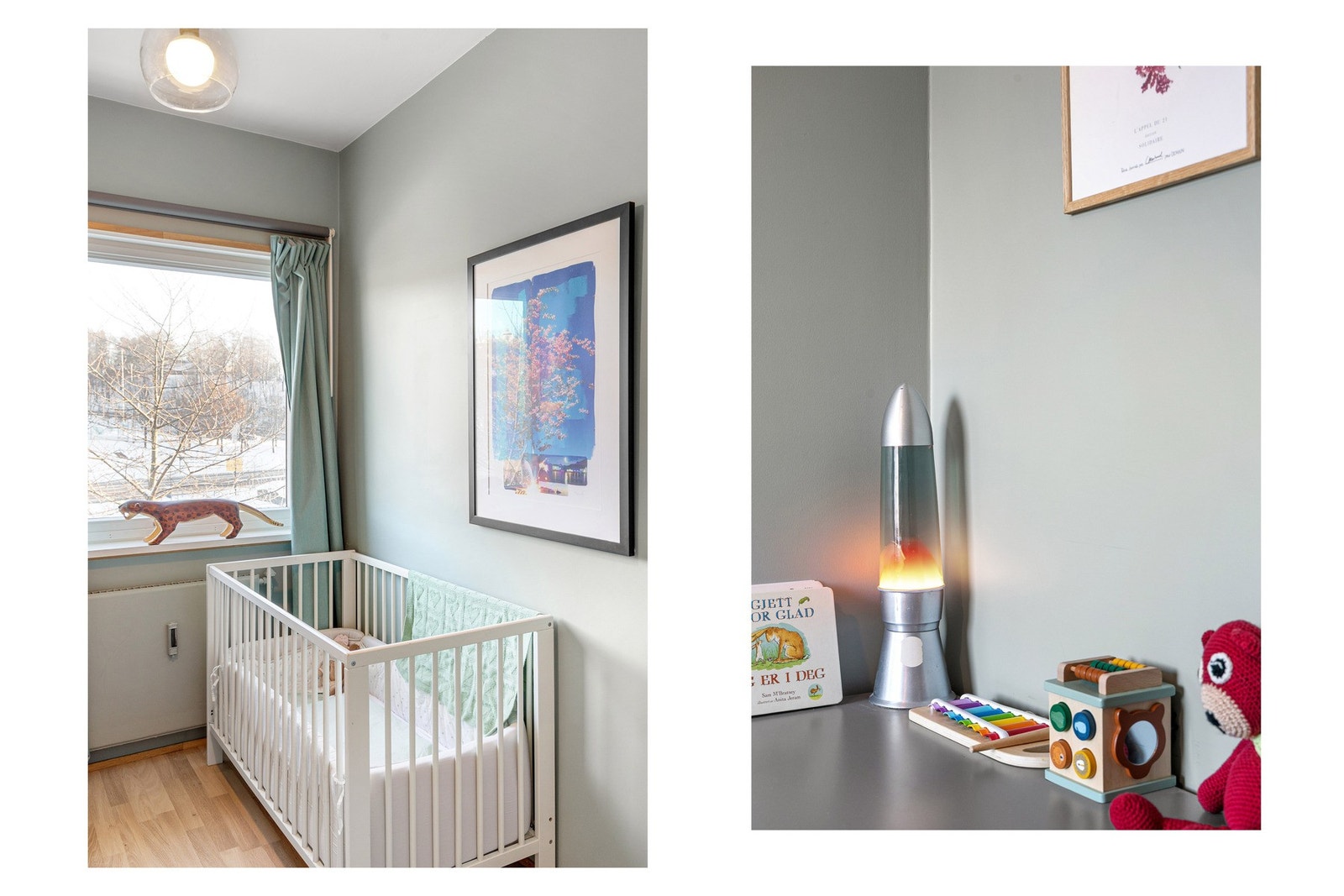 Soverom 2 er malt i en lys, nøytral tone og gir stor fleksibilitet i bruk. Galleribilde